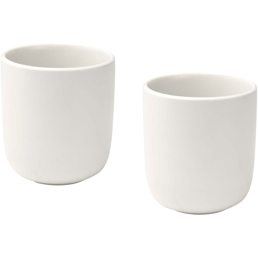 Male 200 ml keramiske kopper med mat finish - sæt med 2