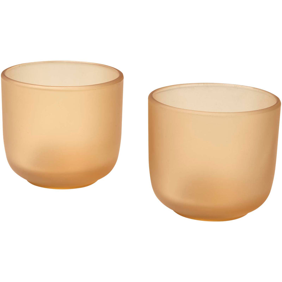 Male 200 ml glaskopper med mat finish - sæt med 2