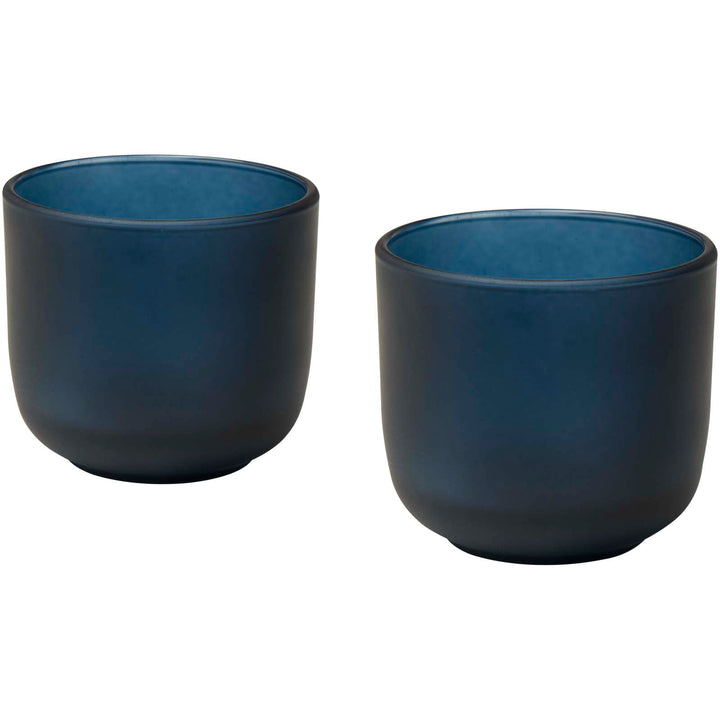 Male 200 ml glaskopper med mat finish - sæt med 2