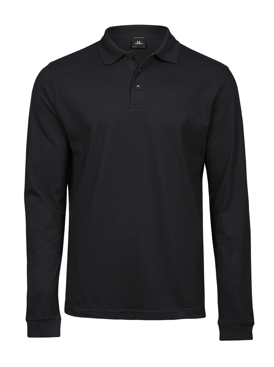 Luxury Stretch Long Sleeve Polo