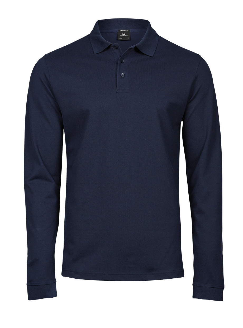 Luxury Stretch Long Sleeve Polo