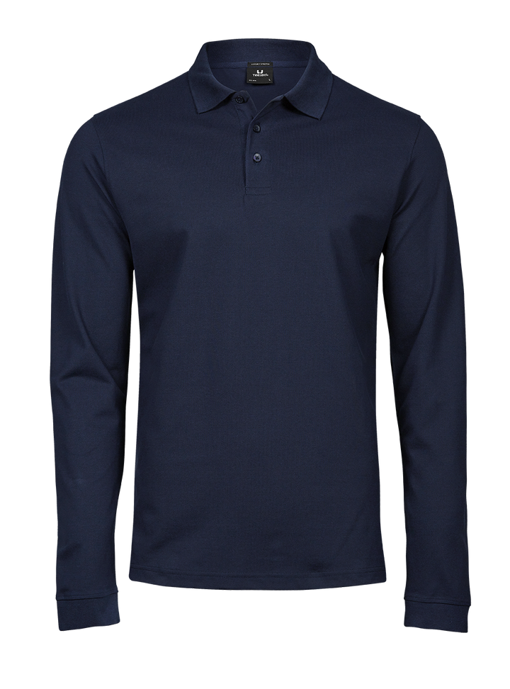 Luxury Stretch Long Sleeve Polo