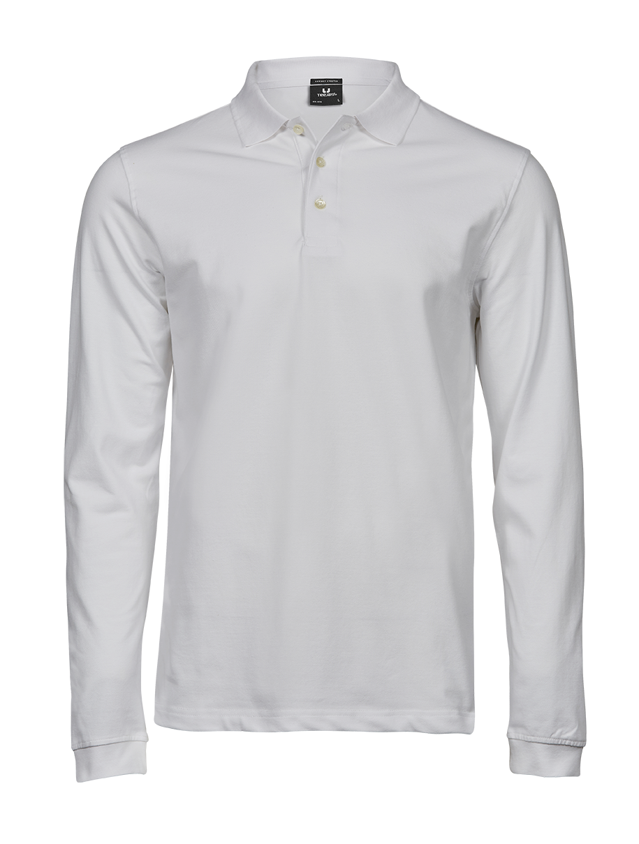 Luxury Stretch Long Sleeve Polo