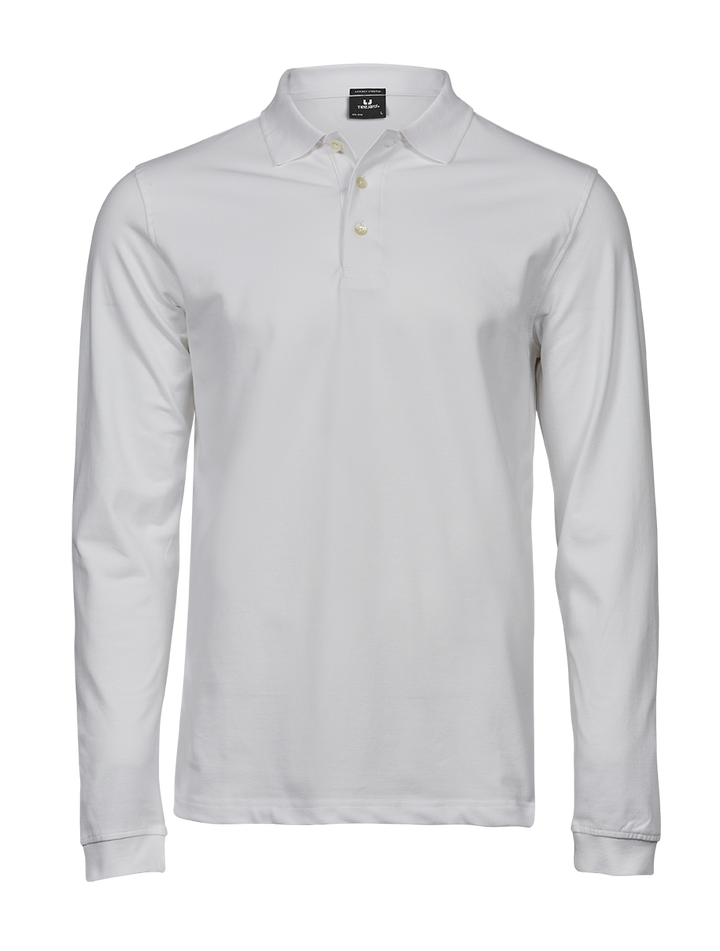 Luxury Stretch Long Sleeve Polo