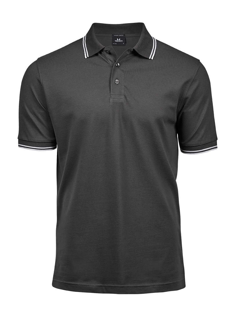 Luxury Stripe Stretch Polo