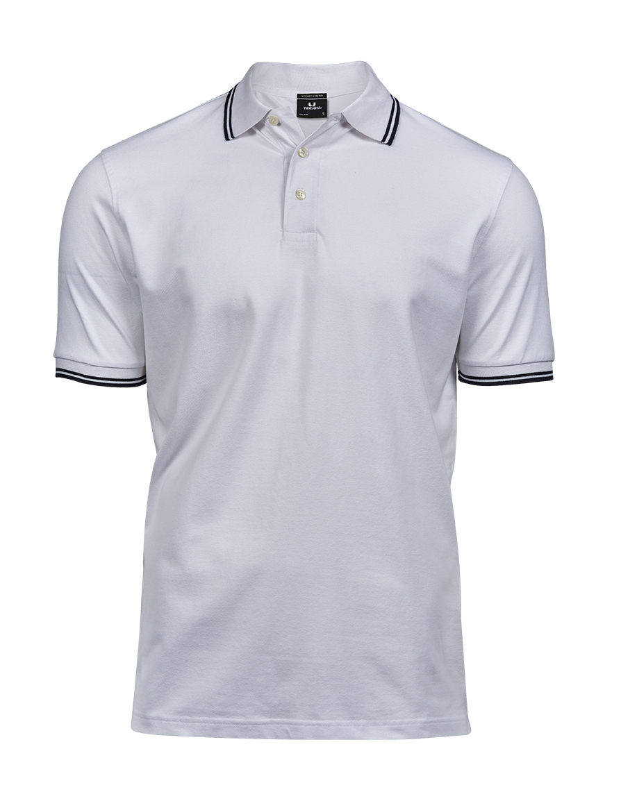 Luxury Stripe Stretch Polo