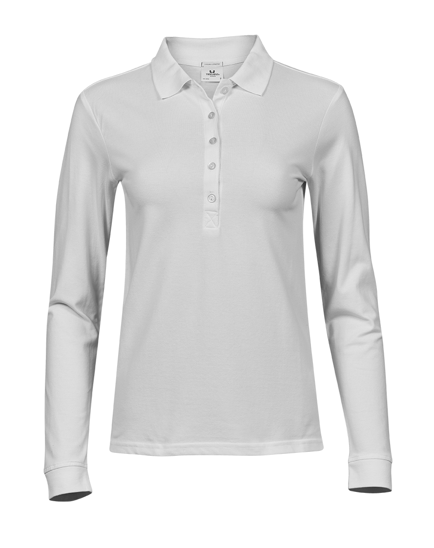 Women's Luxury Stretch Long Sleeve Polo