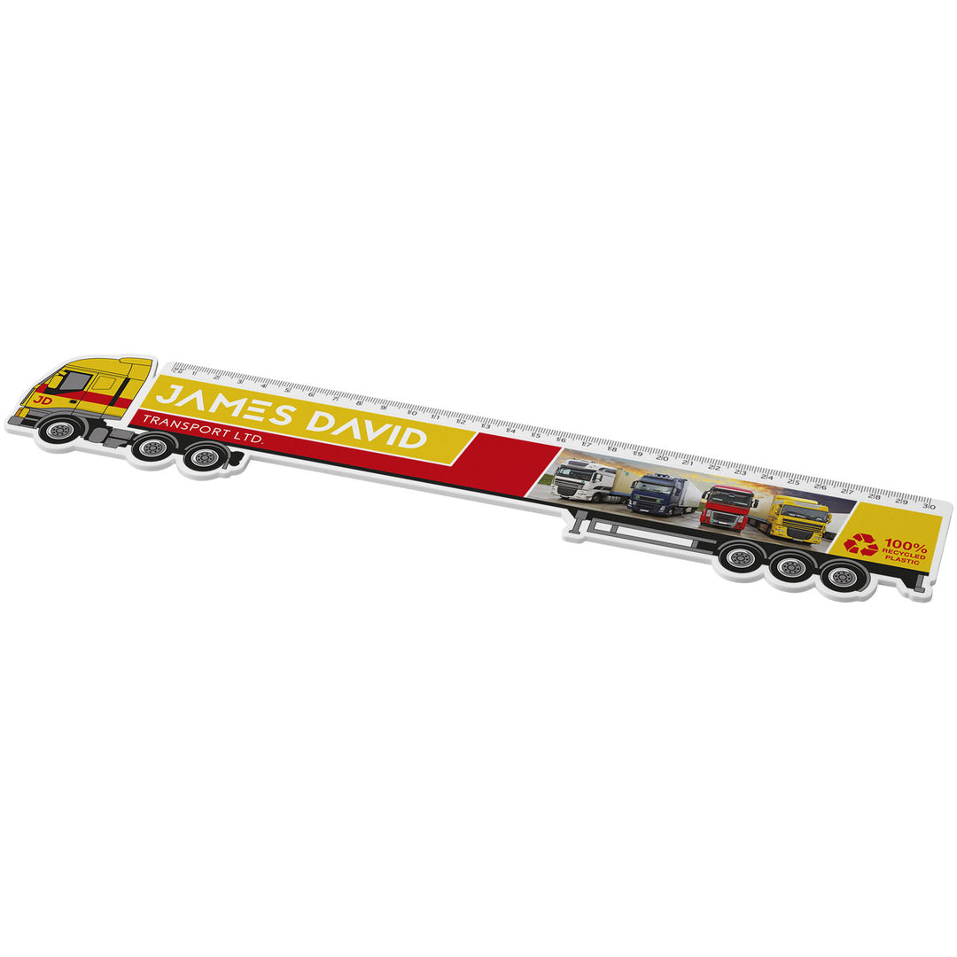 Tait 30 cm lastbilformet lineal af genbrugsplast