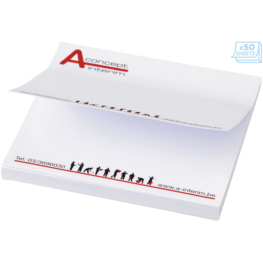 Sticky-Mate® Firkantet memoblok 75x75mm