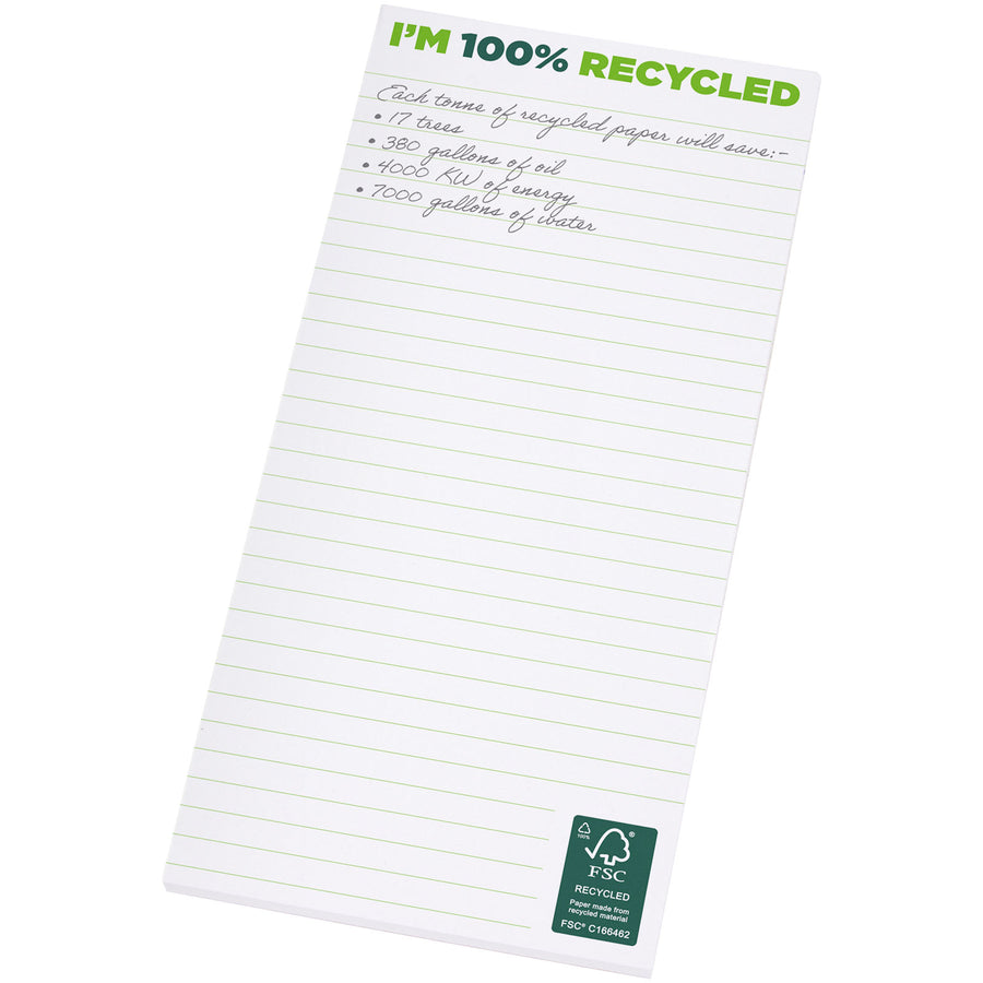 Desk-Mate® 1/3 A4 notesblok genbrugspapir