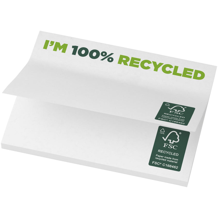 Sticky-Mate®  sticky notes 100 x 75 mm genbrugspapir