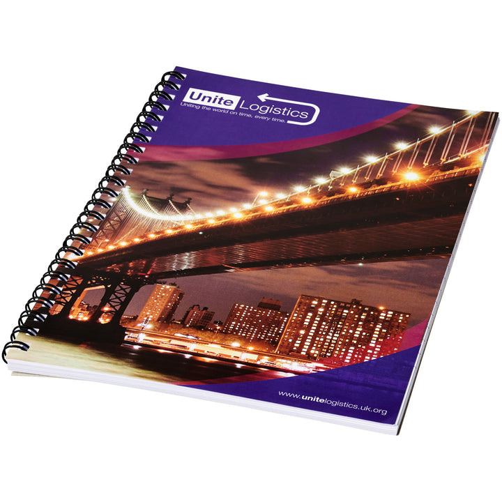 Desk-Mate® A4 spiralnotesbog med trykt cover