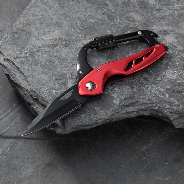 OPTIMA FOLDING KNIFE WITH CARABINER