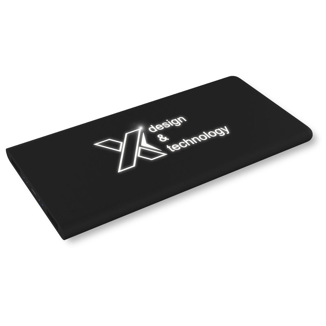 SCX.design P15 5000 mAh powerbank  med lysende logo
