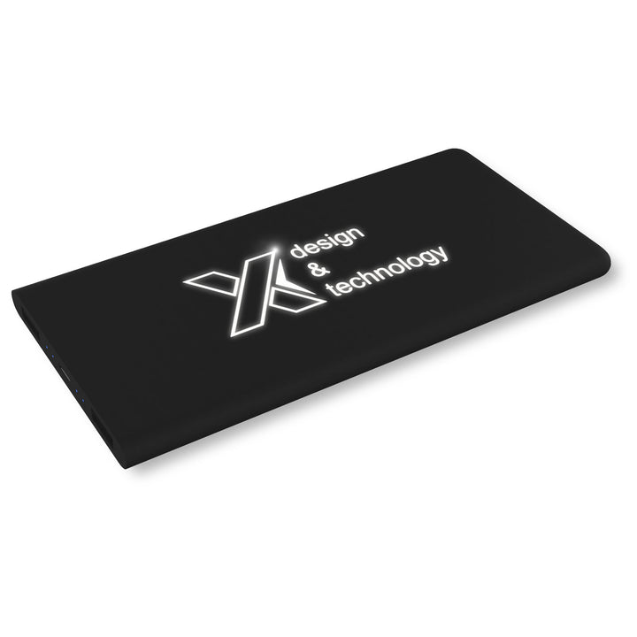 SCX.design P15 5000 mAh powerbank  med lysende logo