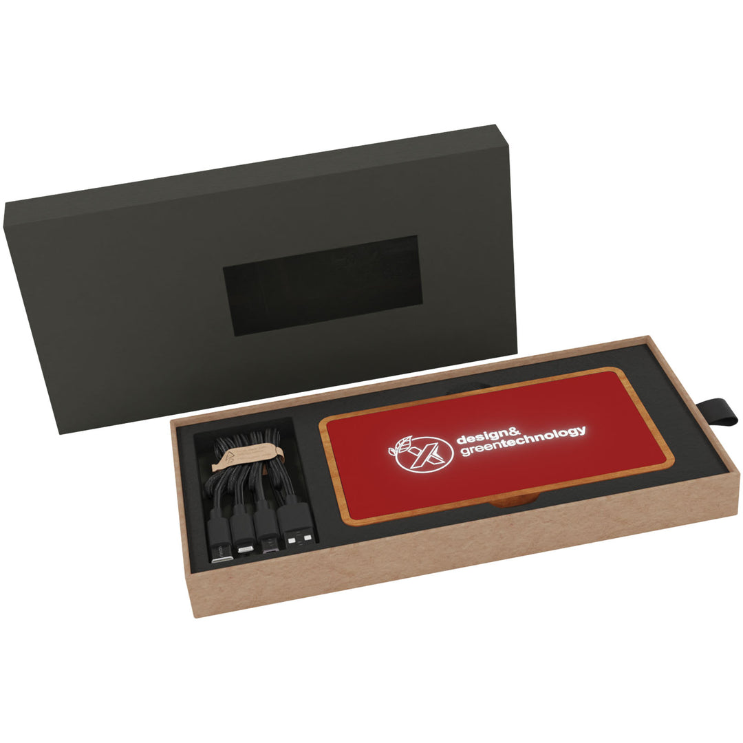 SCX.design P36 5000 mAh trådløs powerbank med lys