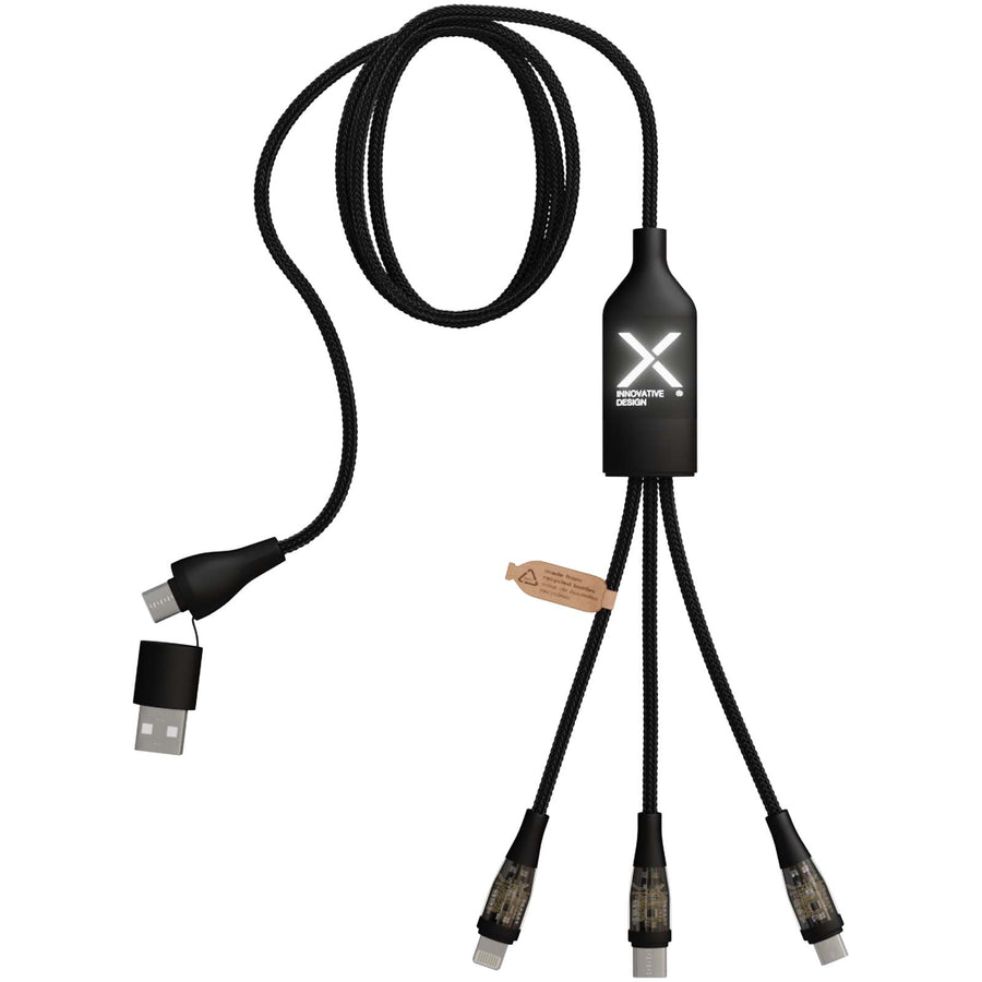 SCX.design C50 5-i-1 hurtigopladning 100 W/5 A kabel med digitalt display