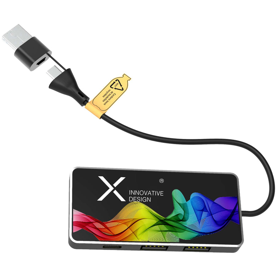 SCX.design H20 8-i-1 USB-hub med dobbelt indgang og 6-porte