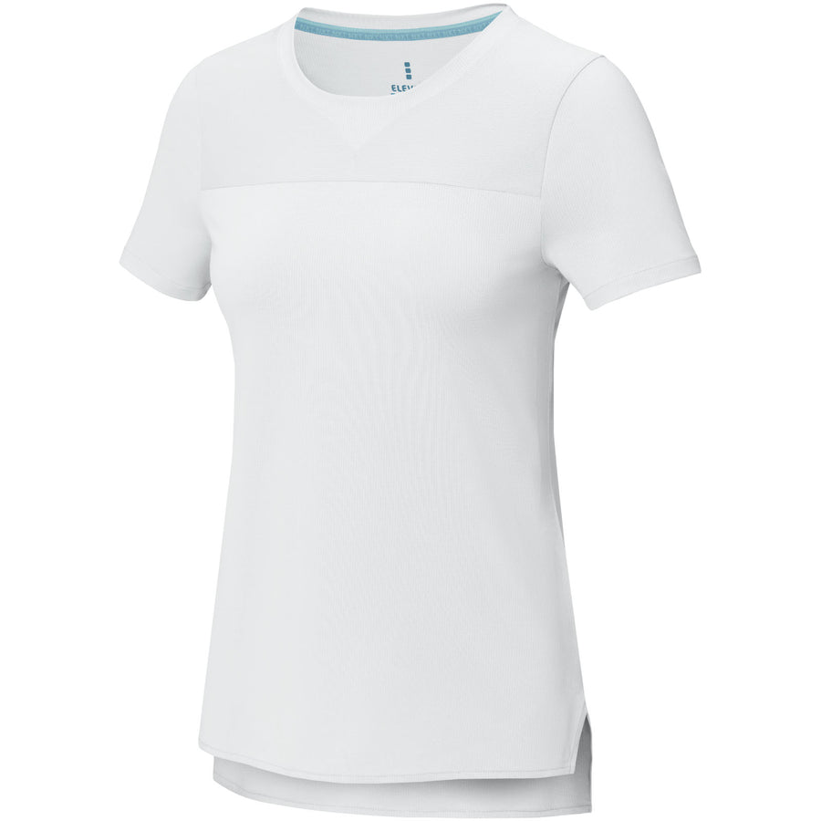 Borax 160 g/m² kortærmet cool fit T-shirt med V-hals i genanvendt GRS til kvinder