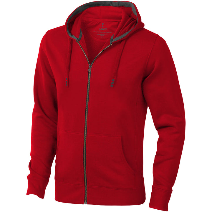 Arora 300 g/m² unisex hættetrøje med gennemgående lynlås