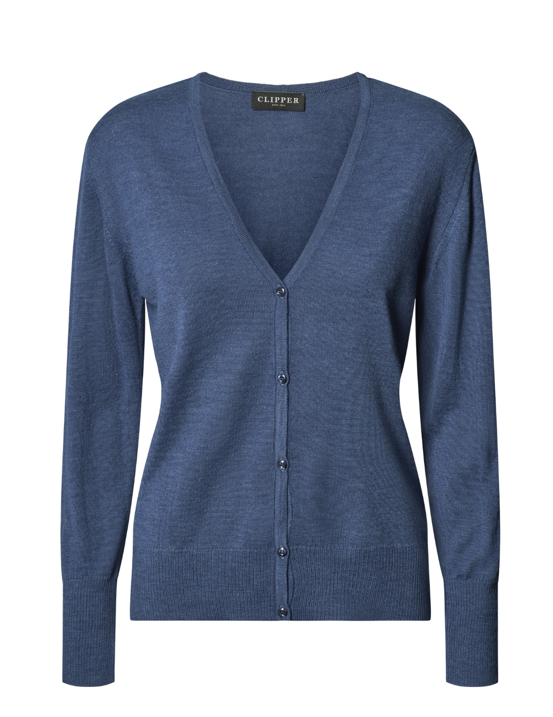 Copenhagen Women's Cardigan V Neck Hem Rib