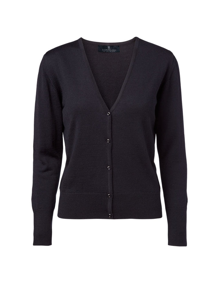 Copenhagen Women's Cardigan V Neck Hem Rib