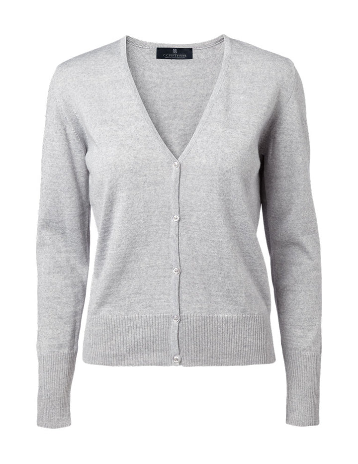 Copenhagen Women's Cardigan V Neck Hem Rib