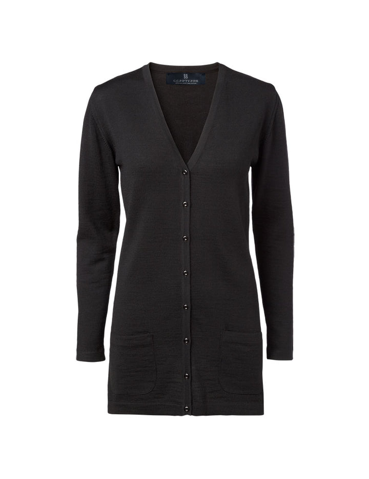 Copenhagen W Cardigan V Neck Buttons Tubular Long