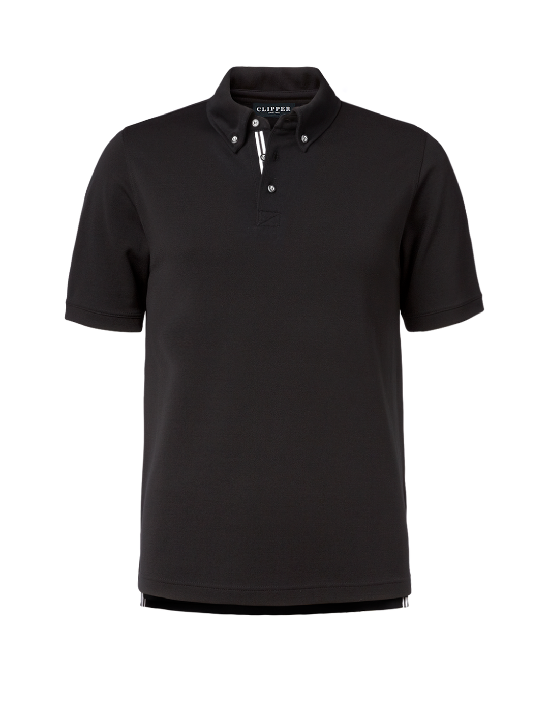 Munich Mens' Polo Striped Placket Button Down SS