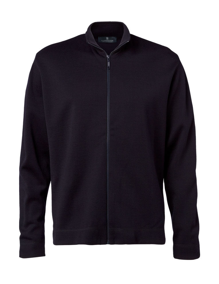Porto Men's Full Zip Cardigan Stand Up Collar