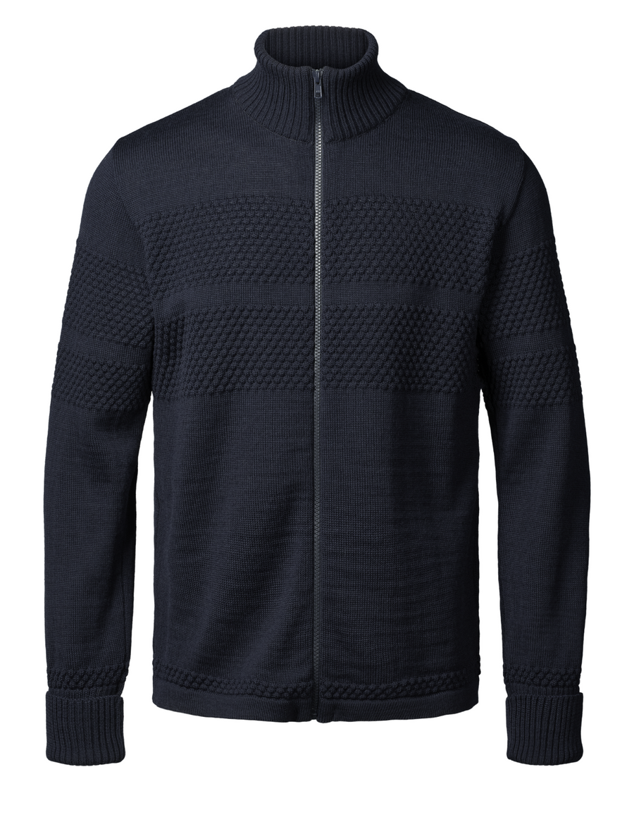 Saltum Cardigan Stand up Collar Zip
