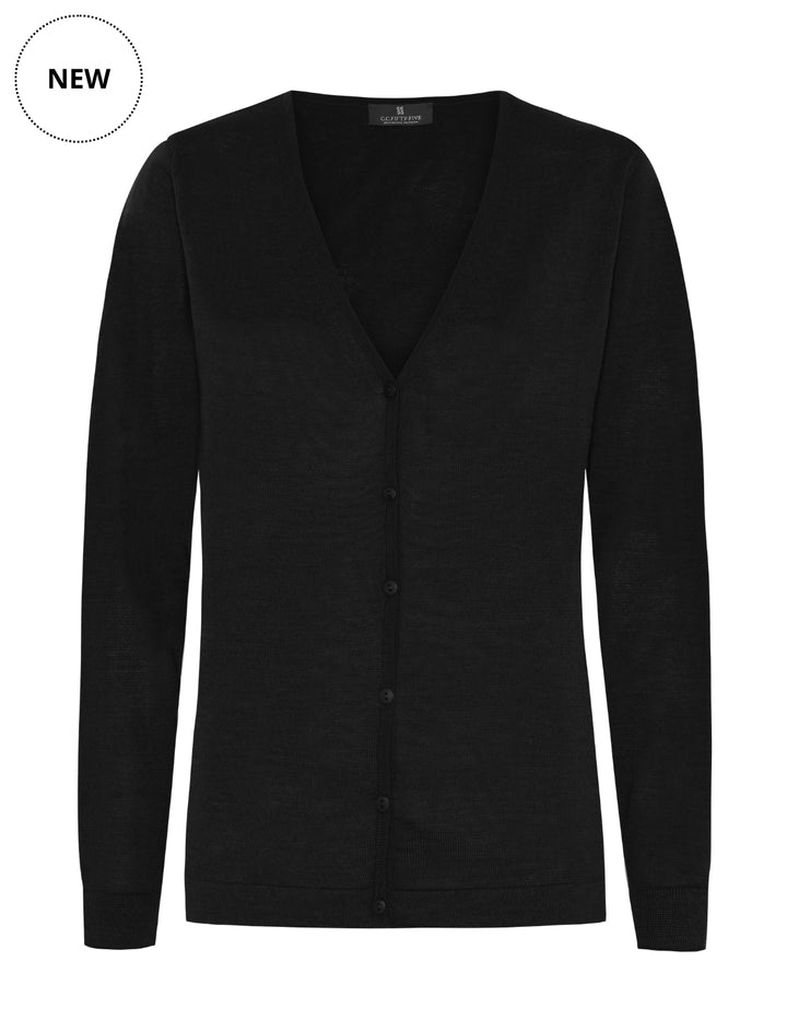 Berlin Women´s Cardigan w. Narrow front panel.