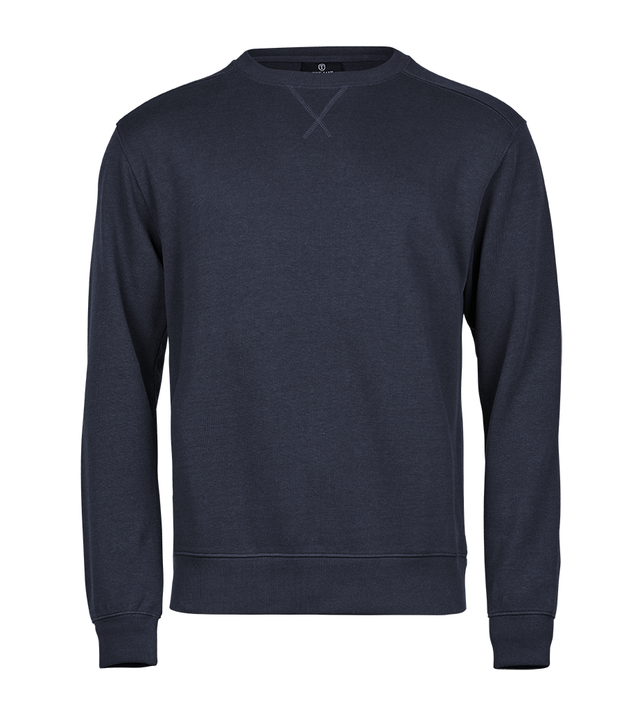 Ribbed Interlock Crew Neck