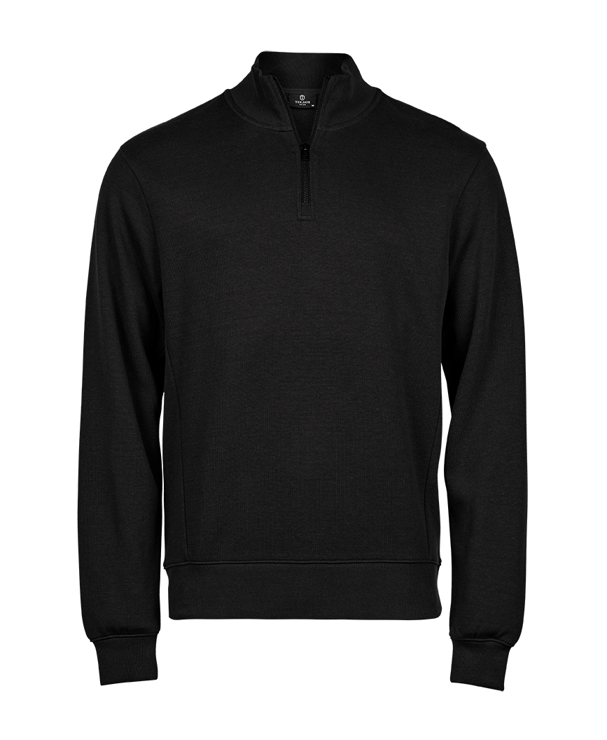 Ribbed Interlock Half Zip