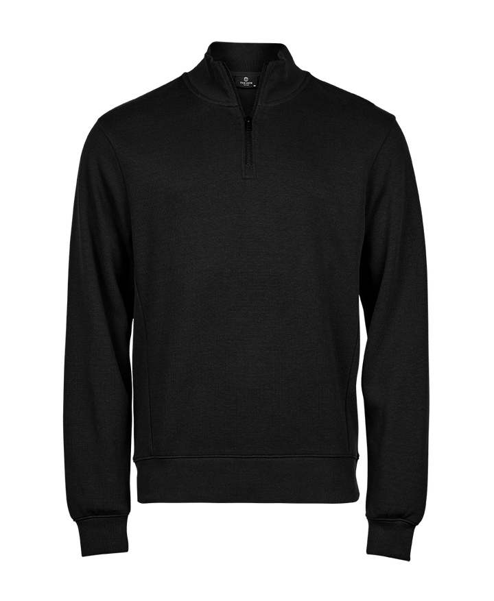 Ribbed Interlock Half Zip