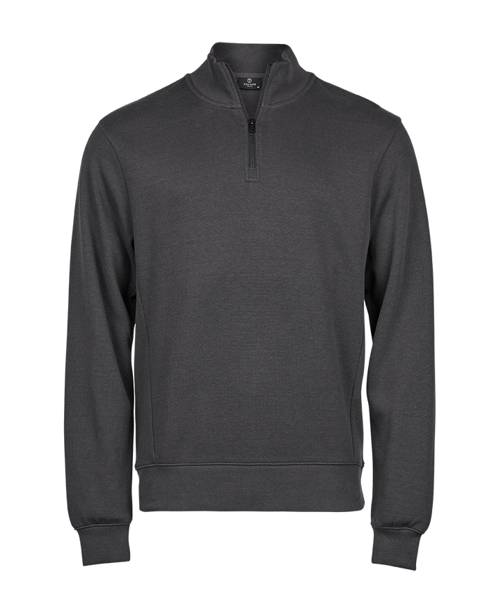 Ribbed Interlock Half Zip