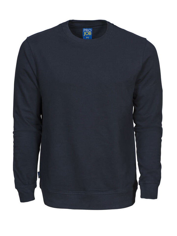 2124  SWEATSHIRT MED RUND HALS I BOMULD