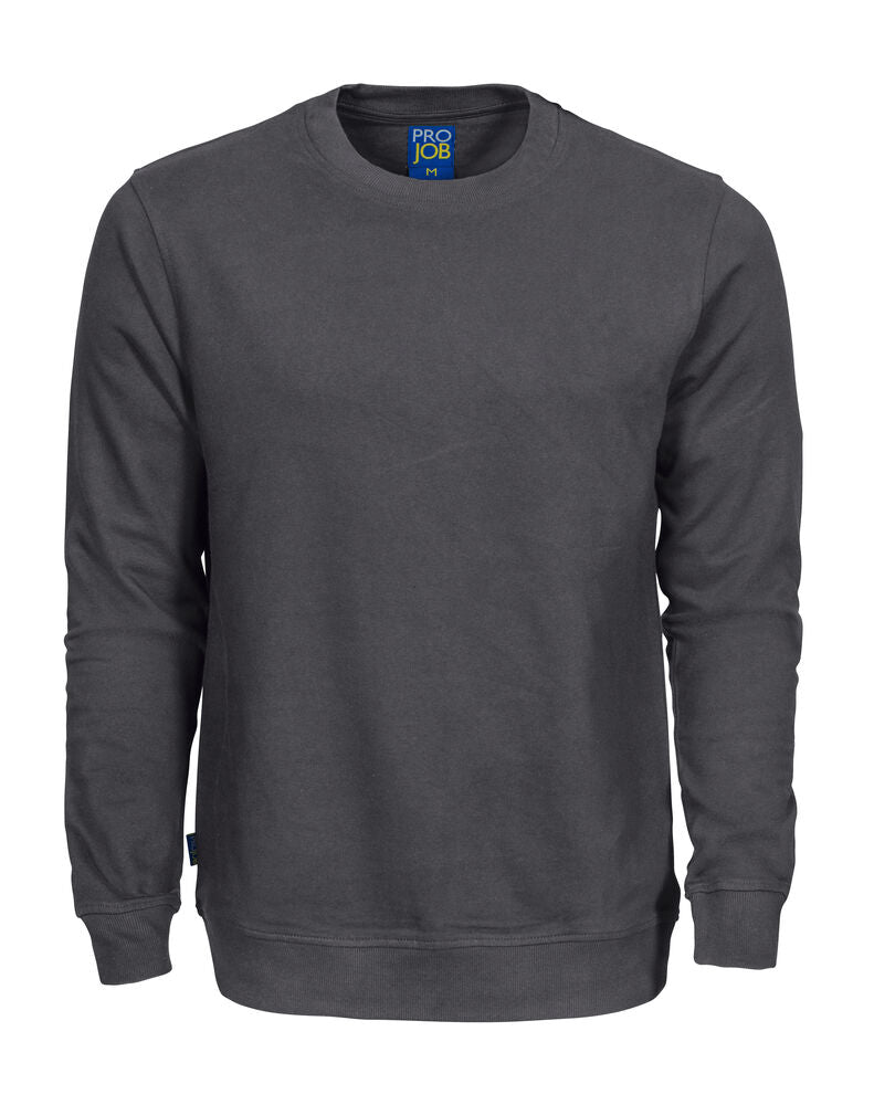 2124  SWEATSHIRT MED RUND HALS I BOMULD