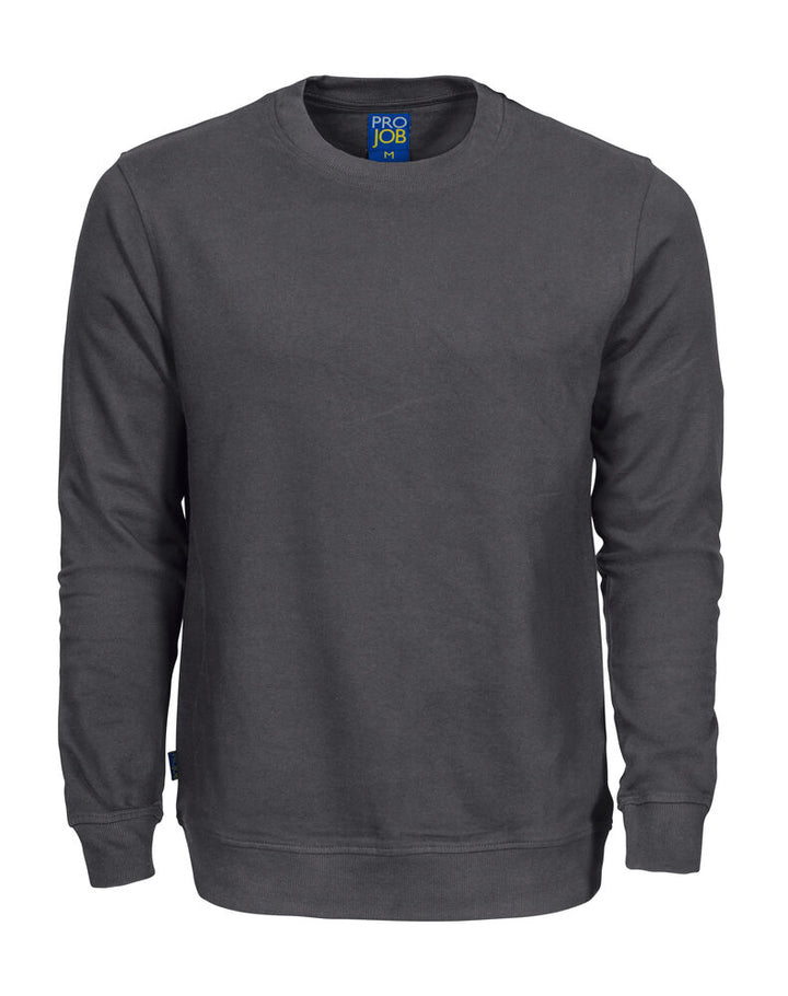 2124  SWEATSHIRT MED RUND HALS I BOMULD