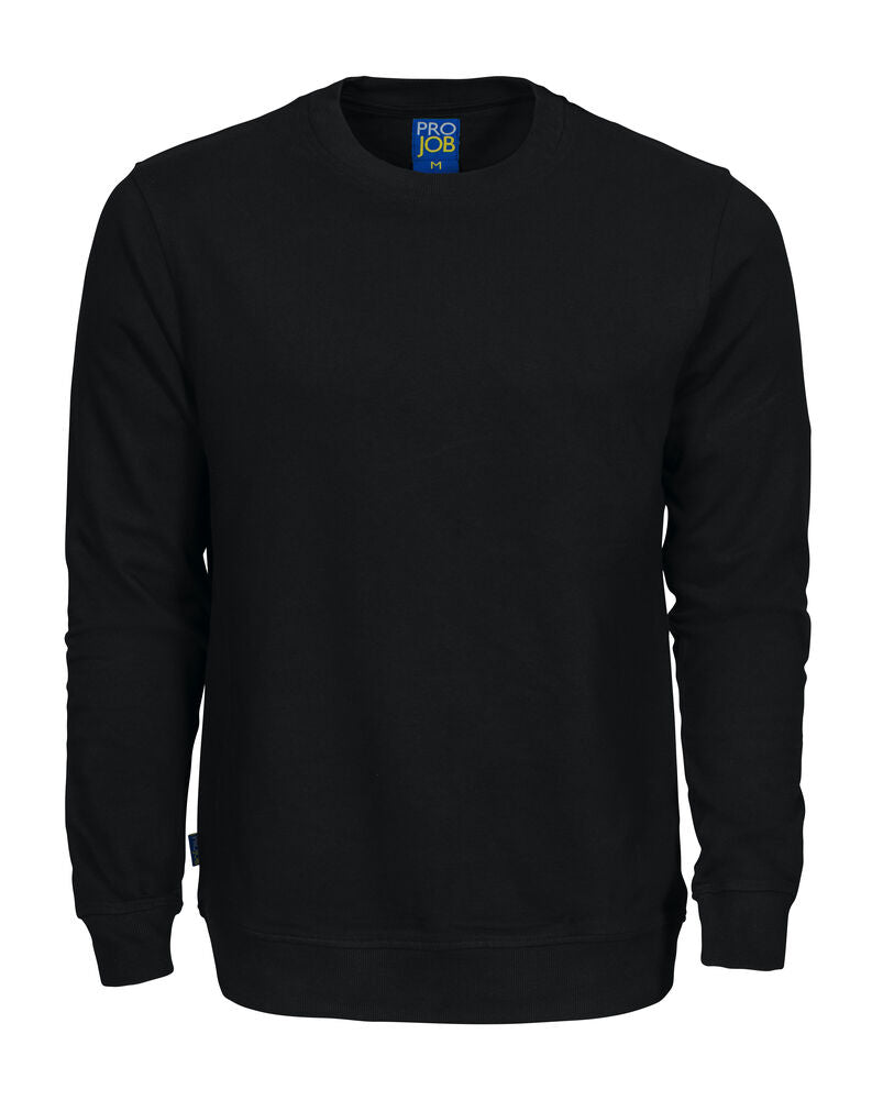 2124  SWEATSHIRT MED RUND HALS I BOMULD
