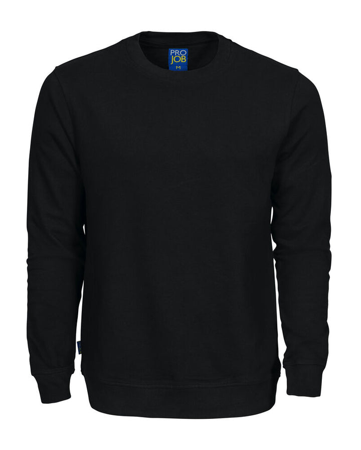 2124  SWEATSHIRT MED RUND HALS I BOMULD
