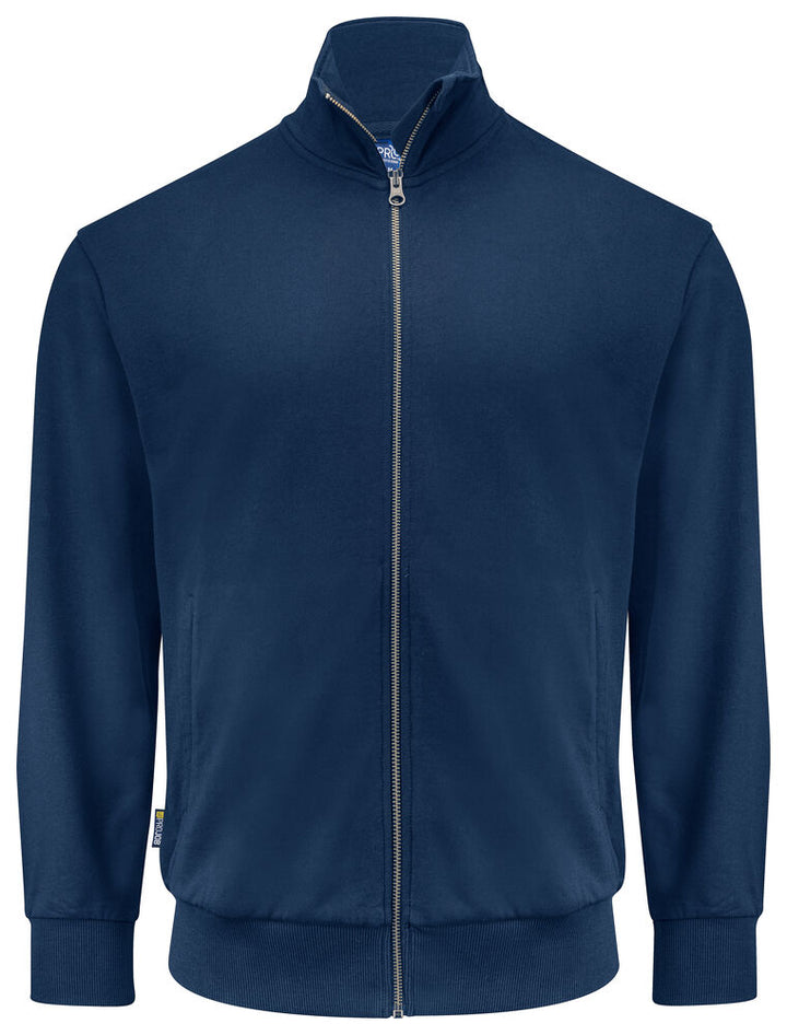 2134 SWEATSHIRT MED GENNEMGÅENDE LYNLÅS, 100% BOMULD