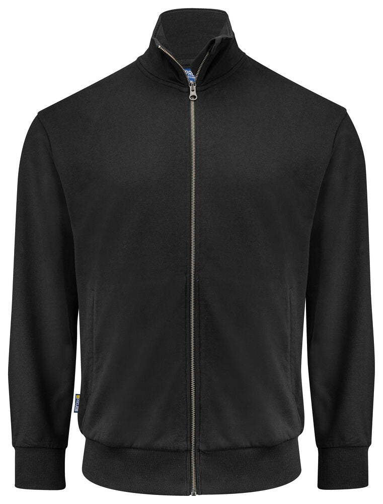 2134 SWEATSHIRT MED GENNEMGÅENDE LYNLÅS, 100% BOMULD