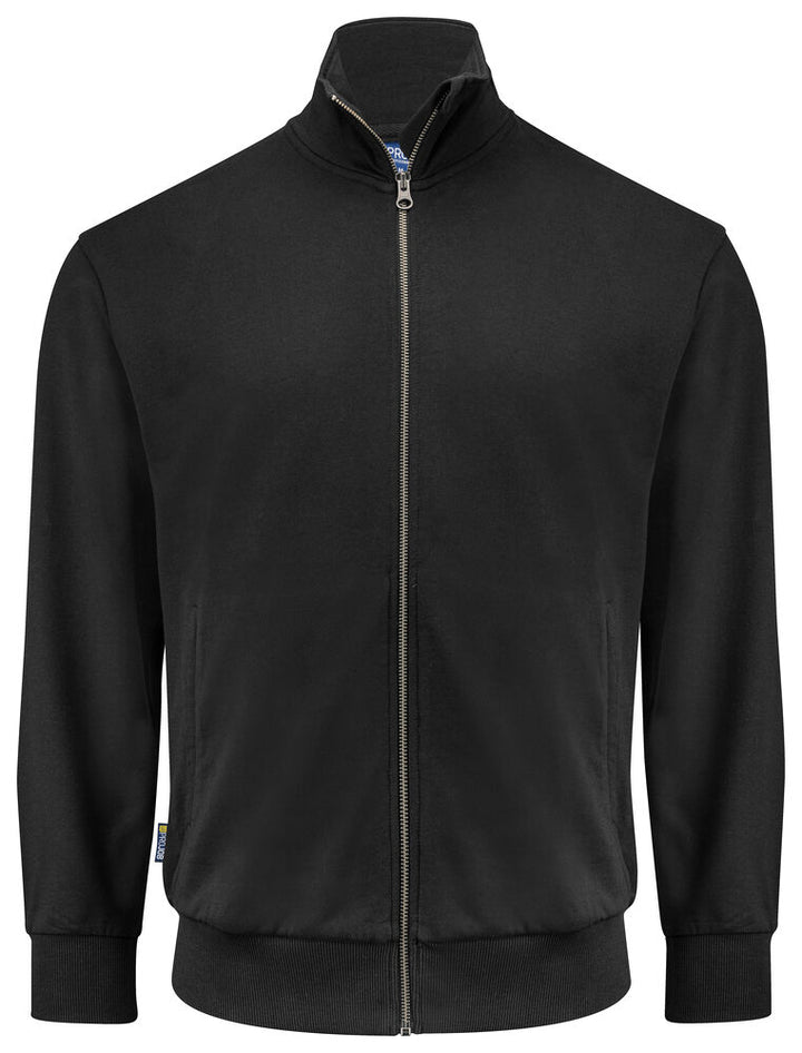 2134 SWEATSHIRT MED GENNEMGÅENDE LYNLÅS, 100% BOMULD