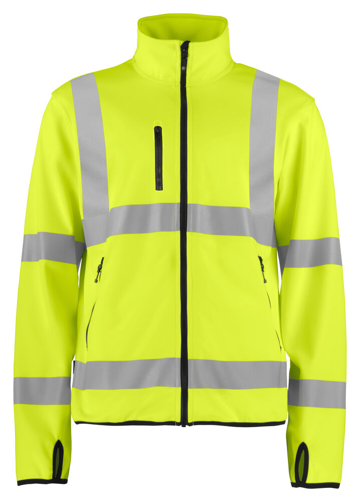 6105 LET SOFTSHELLJAKKE EN ISO 20471 KLASSE 3