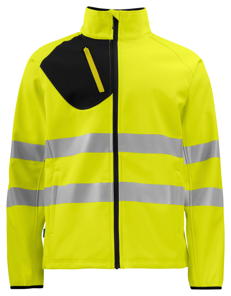 6432 SOFTSHELLJAKKE EN ISO 20471 KLASSE 3/2