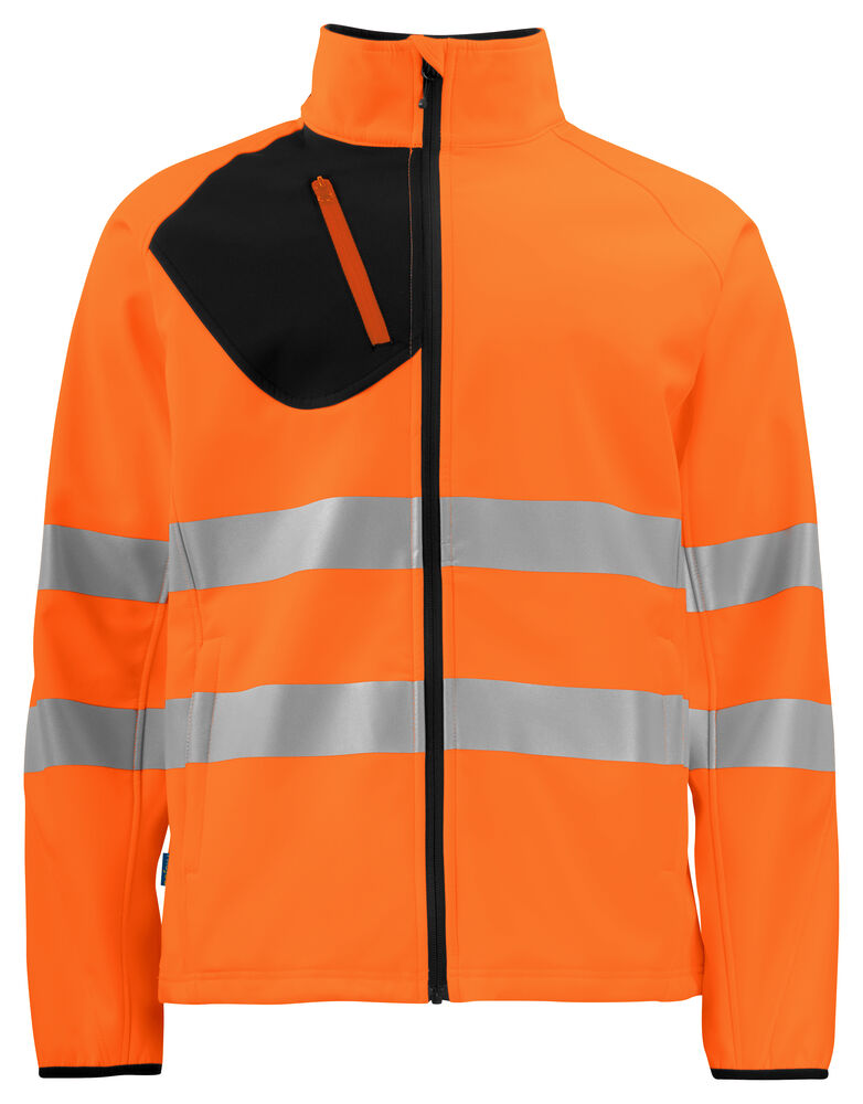 6432 SOFTSHELLJAKKE EN ISO 20471 KLASSE 3/2