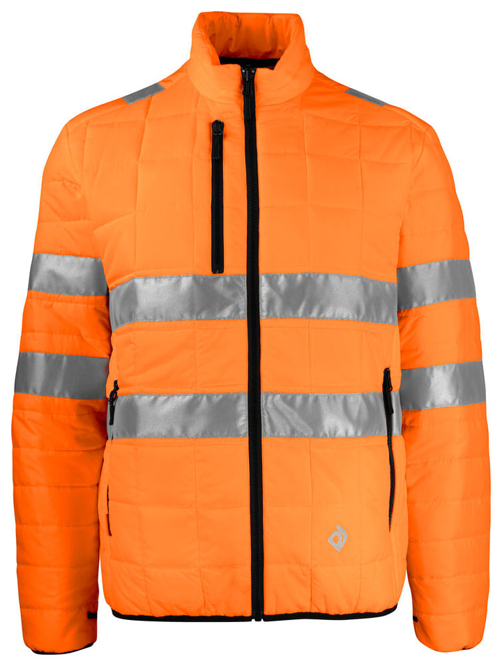 6444 QUILTET JAKKE EN ISO 20471 KLASSE 3