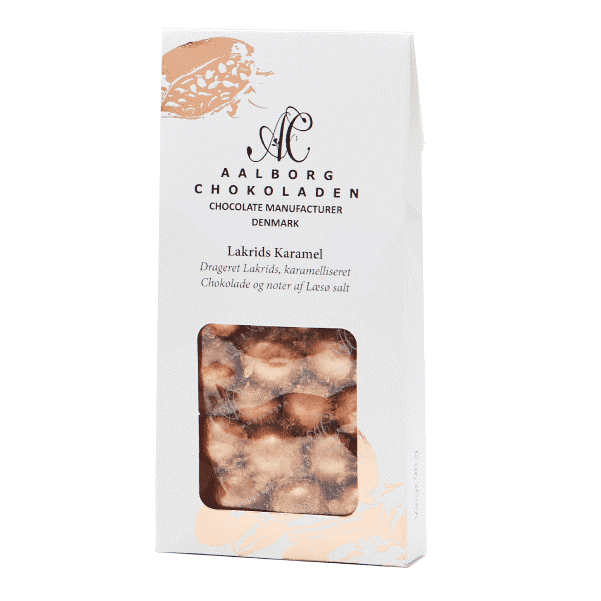 Saltlakrids med karamelliseret chokolade, 90 g