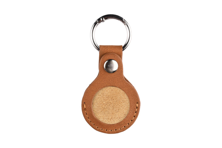 Airtag nøglering C-2284 Push ring - Cognac